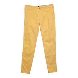 Ralph Lauren Rugby Jeans Womens Size 2 Yellow Button Fly Preppy Colorful